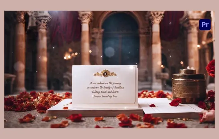 Engaging Traditional Theme 3D Wedding Invitation Slideshow